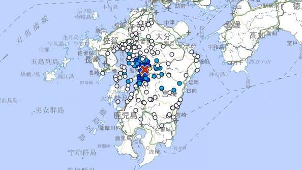 日本熊本連2震!芮氏規模4.5 多地有感