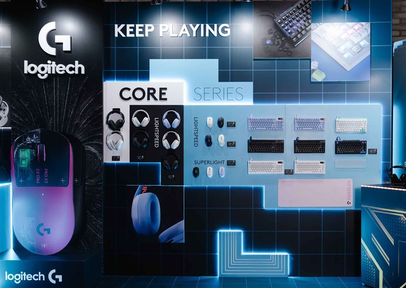 Logitech G也同步擴充CORE系列,提供更多不同價格與使用需求的選擇。(圖/品牌業者提供)