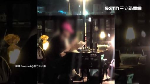 南寮漁港木棧道當烤肉場　2男拿噴槍狂燒