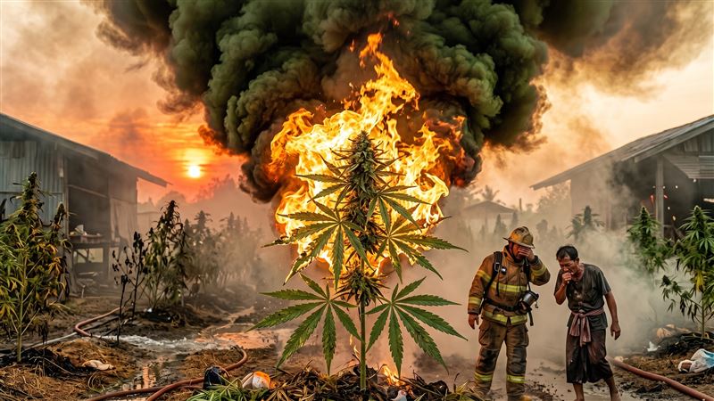 大麻農場竄惡火!鄰居「免費吸到爆」暈了