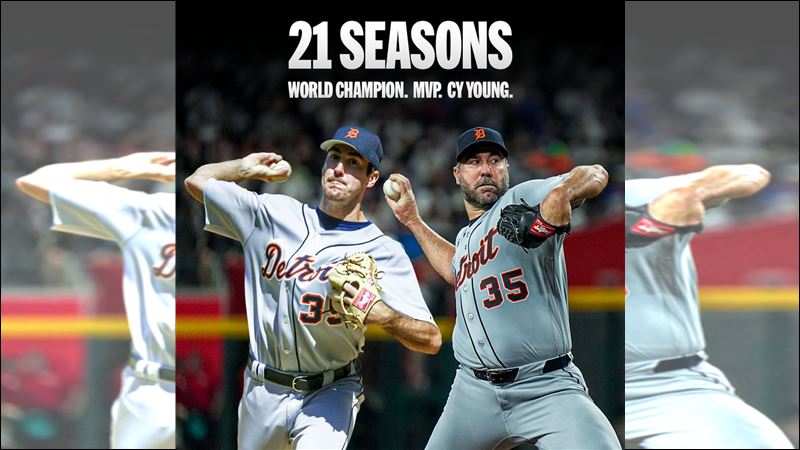 底特律老虎隊43歲右投韋蘭德(Justin Verlander)27日迎來大聯盟生涯的最終場先發。(圖/翻攝自X平台 @MLB)