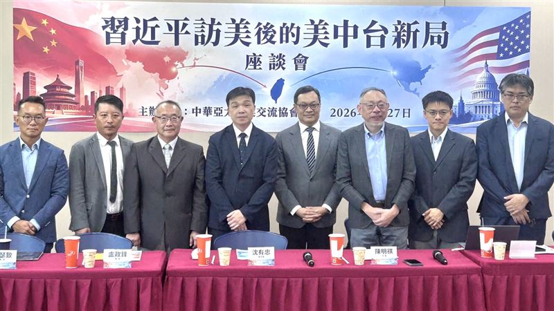 陸委會副主委沈有忠今（27）日出席「習近平訪美後的美中台關係」座談會。（圖／陸委會提供）