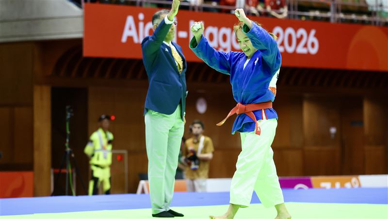 李宛庭以10:0擊敗王品淳,搶下金牌戰門票。(圖/代表團提供)