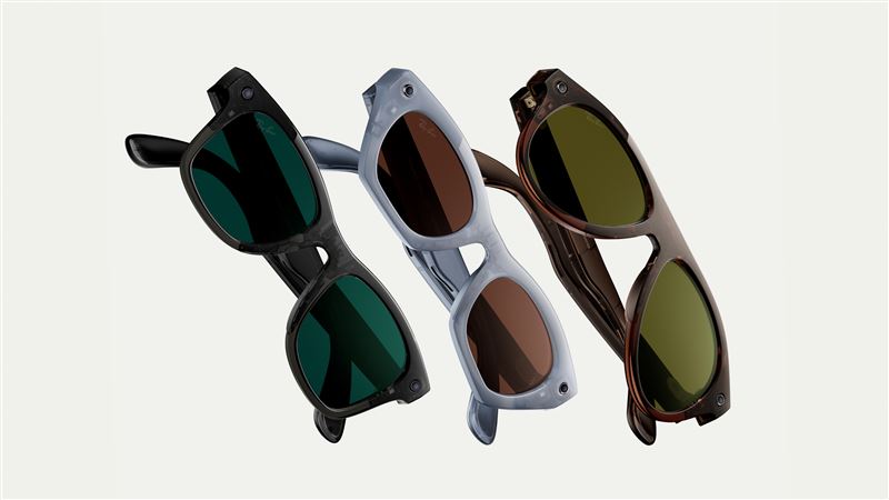 第三代Ray-Ban Meta:機身更輕薄續航力再提升,新增動作按鈕。(圖/Meta提供)