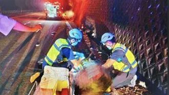 中秋斷魂！31歲男自撞噴飛⋯墜水溝慘死