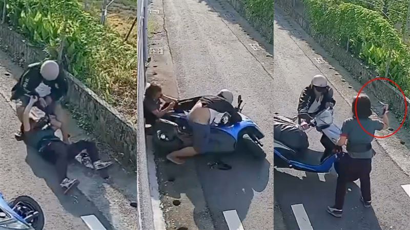 洪姓男子假問路行搶78歲阿嬤,未料反遭對方徒手奮力痛扁,落荒而逃後又毒駕被逮,遭法官合併判刑2年2月。(圖/翻攝畫面)