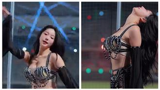 安芝儇破尺度"透視黑紗"演出！南珉貞看呆