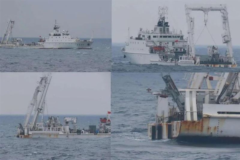 日媒:中國科研船屢闖釣島附近海域,可能在為犯台情蒐。圖為中國科研船「向陽紅22」。(圖/翻攝自X平台 @new27brigade)
