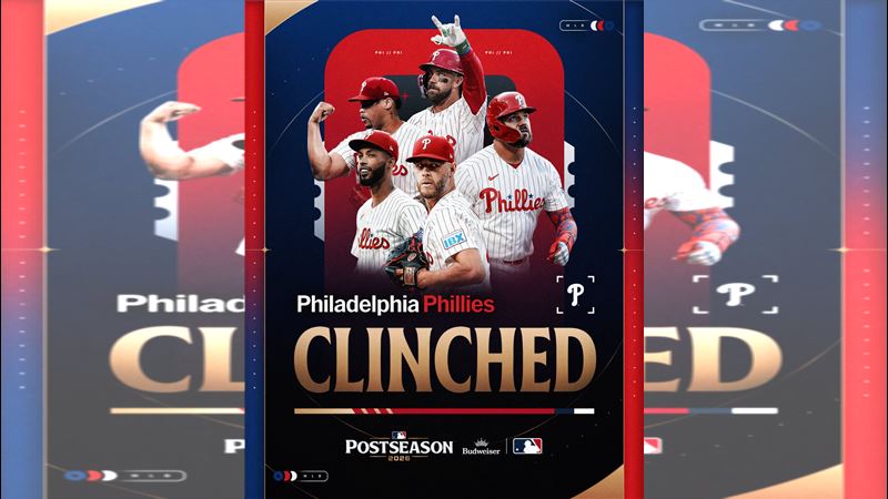 費城人連續第5年闖進季後賽。(圖/翻攝自X平台 @MLB)