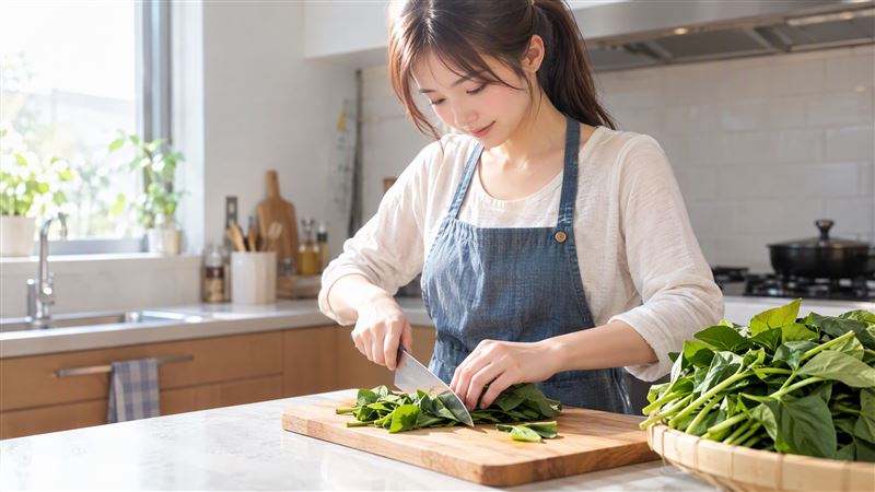 錢政弘推薦,地瓜葉可護肝、穩血糖。(示意圖/AI生成)