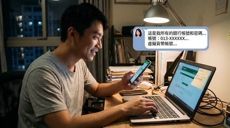 宅男網戀交網銀帳號 害人20分鐘噴500萬