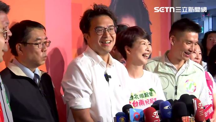 沈伯洋出席台南之友後援會活動。(圖/翻攝畫面)