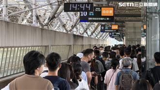 高鐵超尖峰實況曝！台中北上10分鐘上車