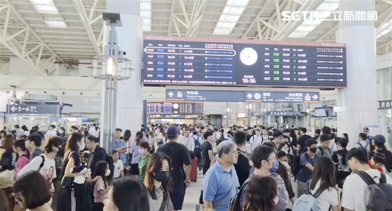 今年中秋連假受到假期特性及全台天氣晴朗等因素影響,返鄉、出遊人潮明顯增加。(圖/翻攝畫面)