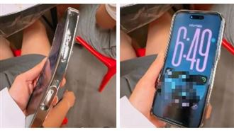 摔車iPhone 18整支彎了！她一滑竟還能用