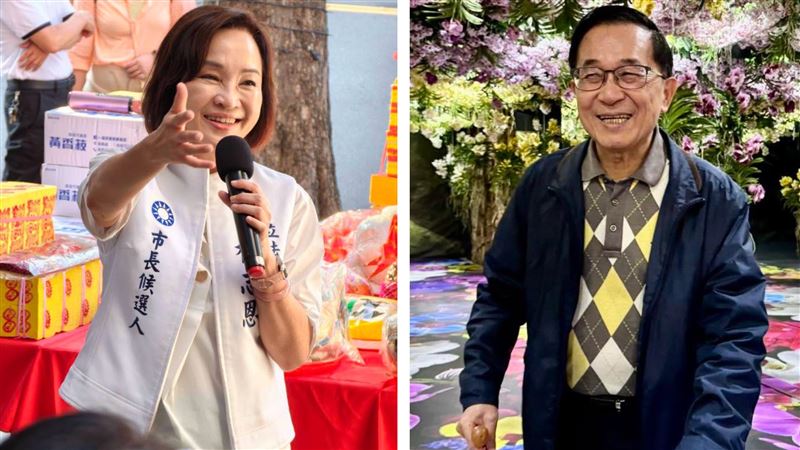 陳水扁以諧音梗大酸柯志恩。(合成圖/翻攝自雙方臉書)