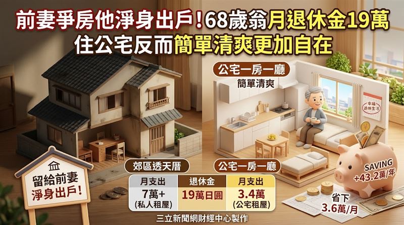 6旬翁離婚淨身出戶　靠1招翻轉生活