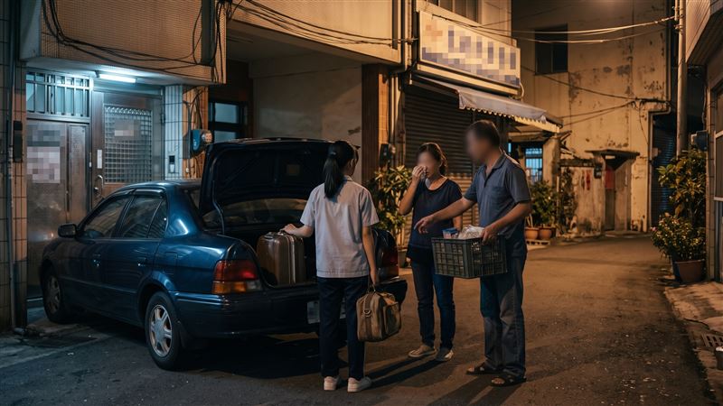 屏東一名父親長期沉迷賭博不顧家庭,甚至染上安非他命毒癮,還頻繁家暴,妻子帶著子女在三伯父協助下搬家,逃離他。(示意圖/AI製圖)