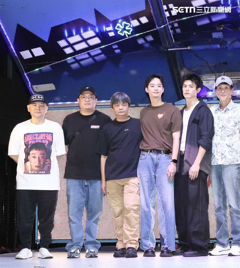 《符仔仙・破命》主演喜翔、邱以太、蔡南筠、林志謙、陳家逵、夏靖庭。(圖/記者田俊彥攝影)