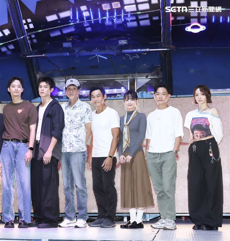 《符仔仙・破命》主演喜翔、邱以太、蔡南筠、林志謙、陳家逵、夏靖庭。(圖/記者田俊彥攝影)
