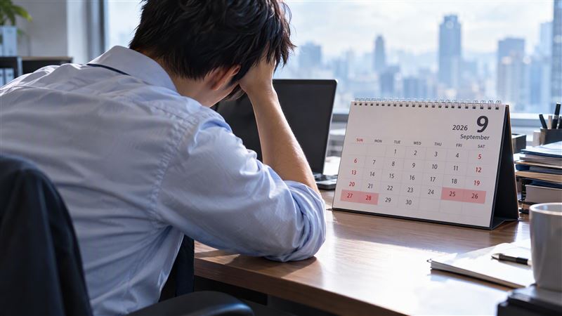 不少上班族剛放完4天連假,今天開工都覺得很疲憊。(示意圖/AI生成)