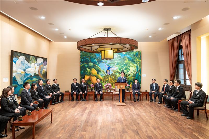 賴清德總統今（29）日接見「中華民國餐盒食品商業同業公會全國聯合會」。（圖／總統府提供）
