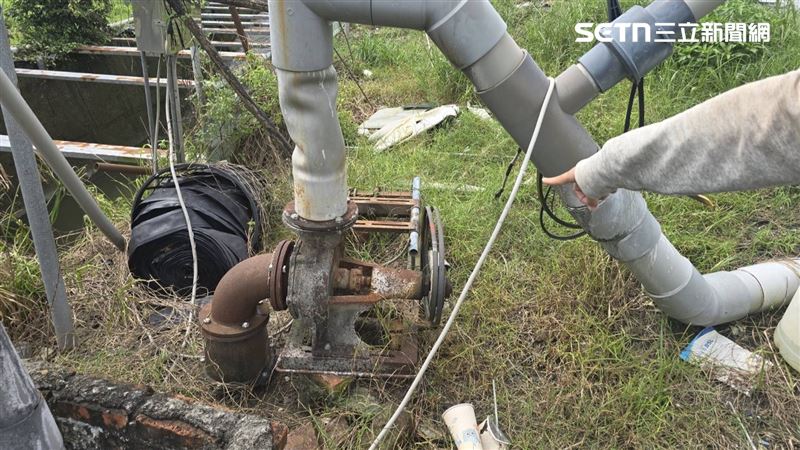 有抽水馬達、水車葉片及電線等物遭竊,初估損失約20萬元。(圖/翻攝畫面)