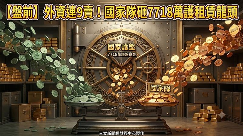外資連9賣！國家隊砸7718萬護租賃龍頭