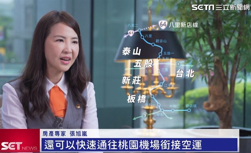 房產專家張旭嵐提到,新莊副都心串聯新莊跟台北市、板橋、五股、泰山等工業區,可快速通往桃園機場銜接空運