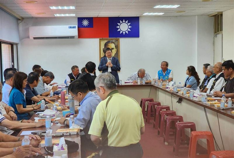 楊文科表示,選戰已進入關鍵階段,接下來要全面「擦亮國民黨品牌」。(圖/國民黨新竹縣黨部提供)