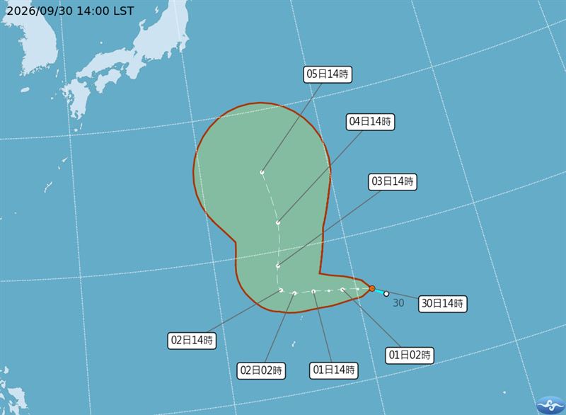 彩雲颱風可能在今明2天生成。(圖/氣象署)