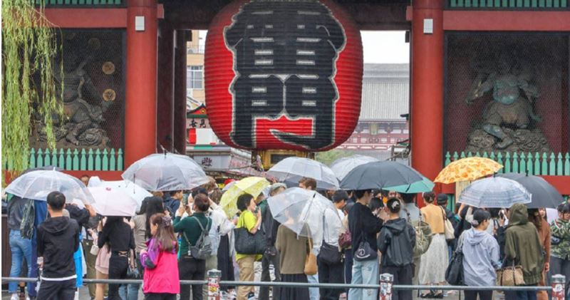 東京已連續35天觀測到降水情形,破2019年紀錄。(圖/達志/美聯社)