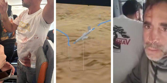 一架從杜拜飛往特拉維夫的杜拜航空班機,兩名飛行員「暴力事件」後,被迫轉向沙烏地阿拉伯。(圖/翻攝自X平台 @nabilajamal_)