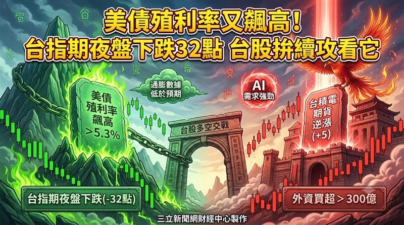 【盤前】台指夜盤跌32點　台股拚續攻看它