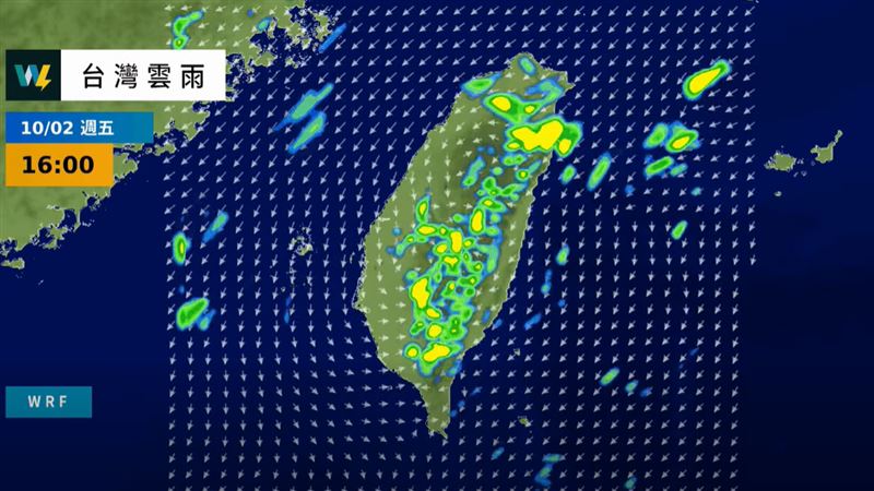林孝儒表示,明日起一路到週末都將受到東北季風影響,部分地區降雨機率提高。(圖/翻攝自「天氣風險 WeatherRisk」臉書)