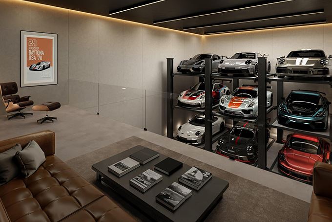 Porsche Design Concours不只是車庫,還是頂級私人會所。(圖/翻攝Porsche Design網站)