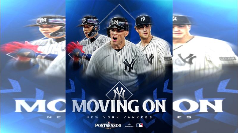 外卡G2洋基以9:2淘汰紅襪。(圖/翻攝自X平台 @MLB)