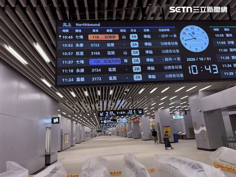台南地下鐵路新式儀表板,透過顏色就可區別。(圖/記者李育道攝影)