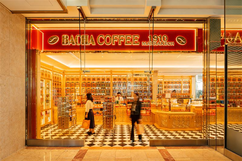 Bacha Coffee夿萐咖啡進駐台北藝文聚落中山商圈,新光三越台北南西店一館開幕。(圖/品牌業者提供)
