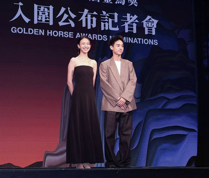 第63屆金馬獎入圍名單1日在三創正式揭曉,由演員馬士媛、劉敬擔任揭獎嘉賓。(圖/記者田俊彥攝影)