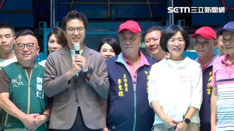 沈伯洋、蘇巧慧現身興德宮福德正神三十六週年慶餐會(圖/翻攝畫面)