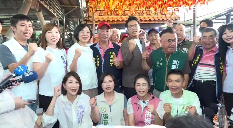 沈伯洋、蘇巧慧現身興德宮福德正神三十六週年慶餐會(圖/翻攝畫面)