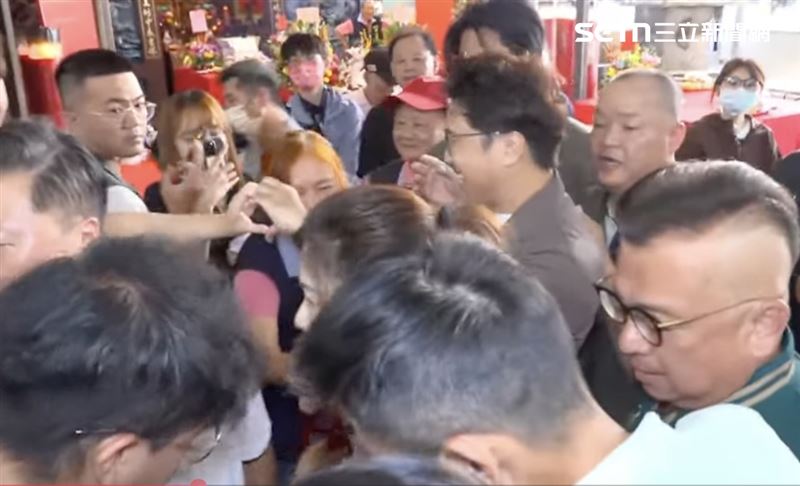 沈伯洋、蘇巧慧現身興德宮福德正神三十六週年慶餐會(圖/翻攝畫面)