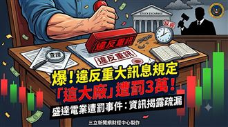 爆！違反重大訊息規定　盛達電業遭罰3萬