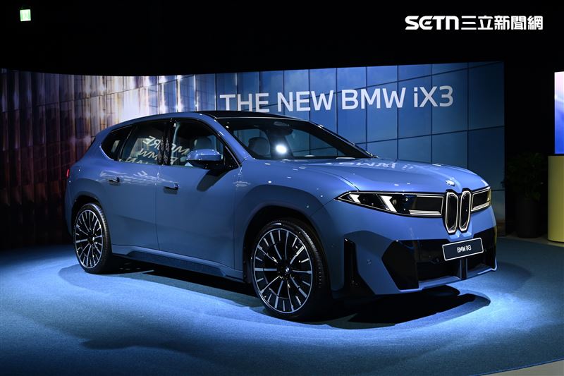 BMW全新iX3電動休旅。(圖/記者鍾釗榛攝影)