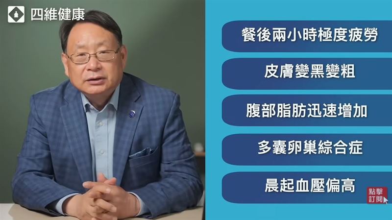 醫師楊景端分享案例,提醒身體發出的求救訊號。(圖/翻攝自YouTube-《四維健康頻道》頻道)