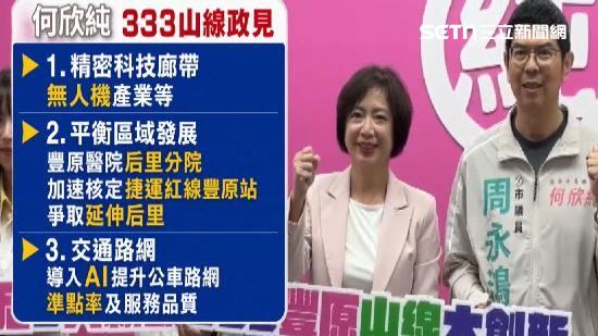何欣純政見「333豐原山線大創新」