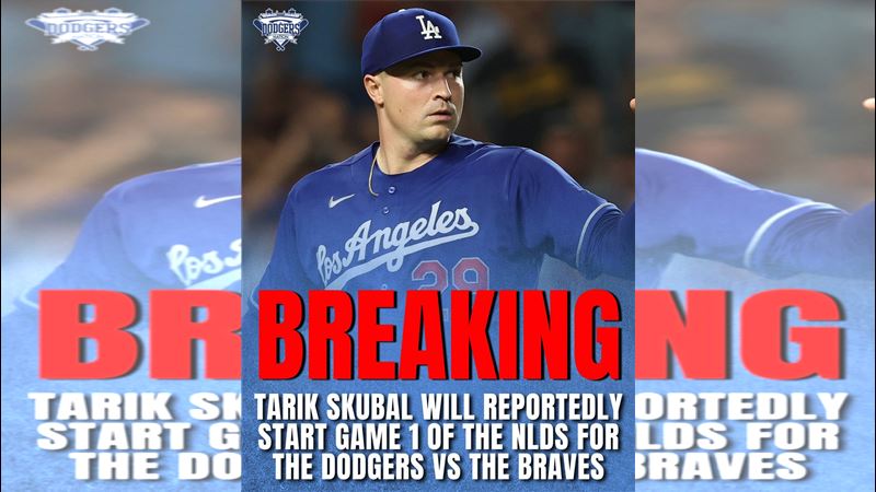 國聯分區系列賽G1道奇推派史庫柏（Tarik Skubal）先發。（圖／翻攝自X平台 @DodgersNation）