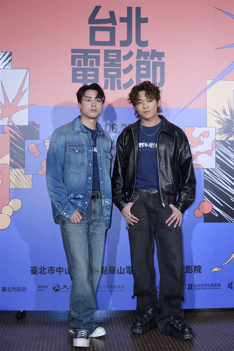 江𤒹生和陳毅燊在電影中展現精湛演技。(圖/記者鄭孟晃攝影)