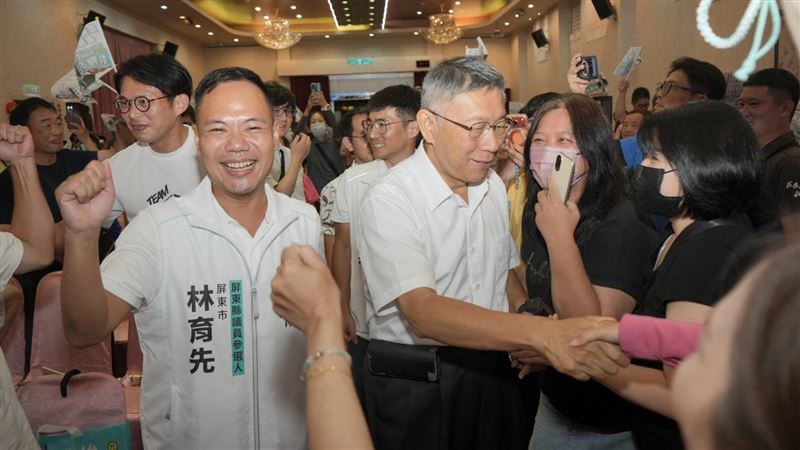 柯文哲屏東輔選喊民眾黨不能只是網路政黨